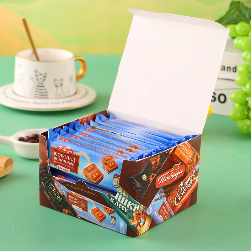 胜利俄罗斯进口黑巧克力72%牛奶奶油可可脂健身零食BABYBAYLOR