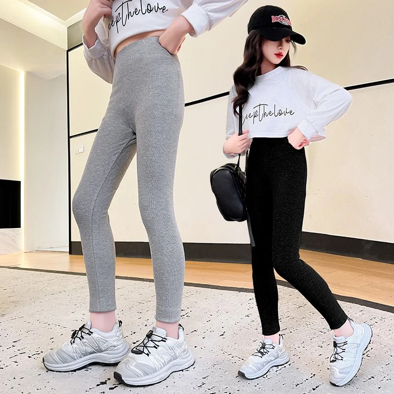 女童打底裤春秋冬季薄款中大童儿童芭比裤紧身外穿网红百搭鲨鱼裤