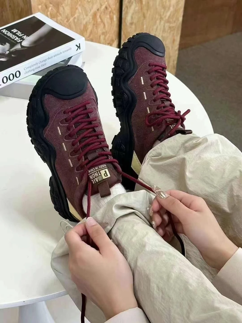 ZZGS·【复古厚底增高户外登山鞋】·7026