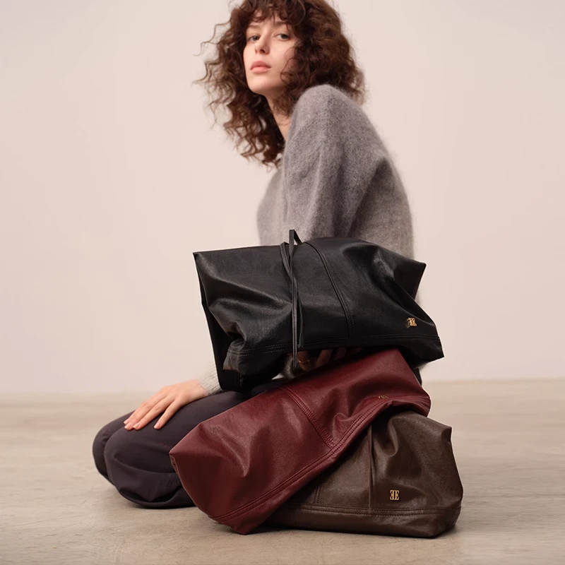 ELLE25年秋冬新款【禅系HOBO】小众轻奢时尚手拎斜挎单肩包24784