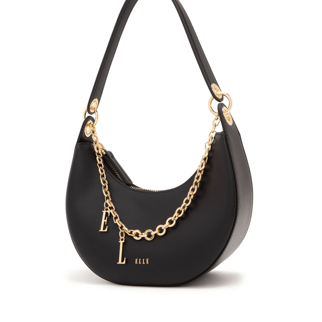 ELLE2024春夏新款轻奢时尚黑色小众单肩经典通勤潮流包24169