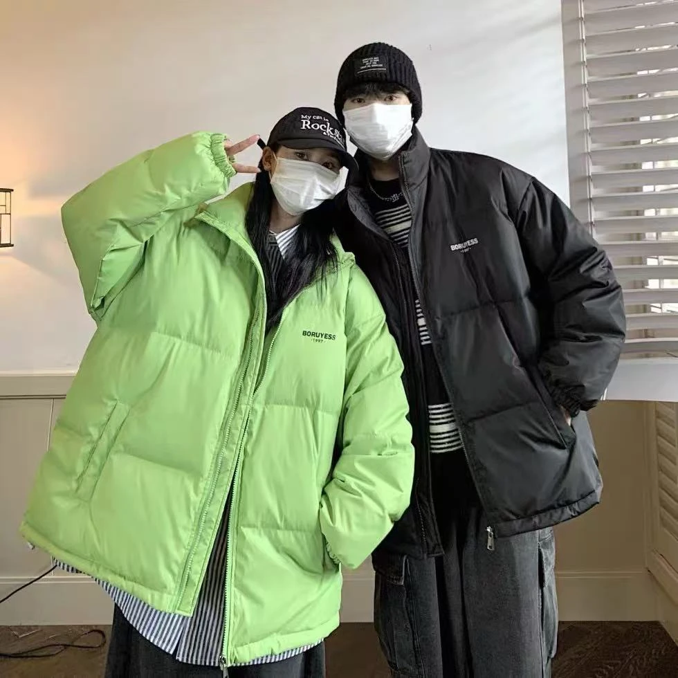 冬季情侣新款加厚棉服