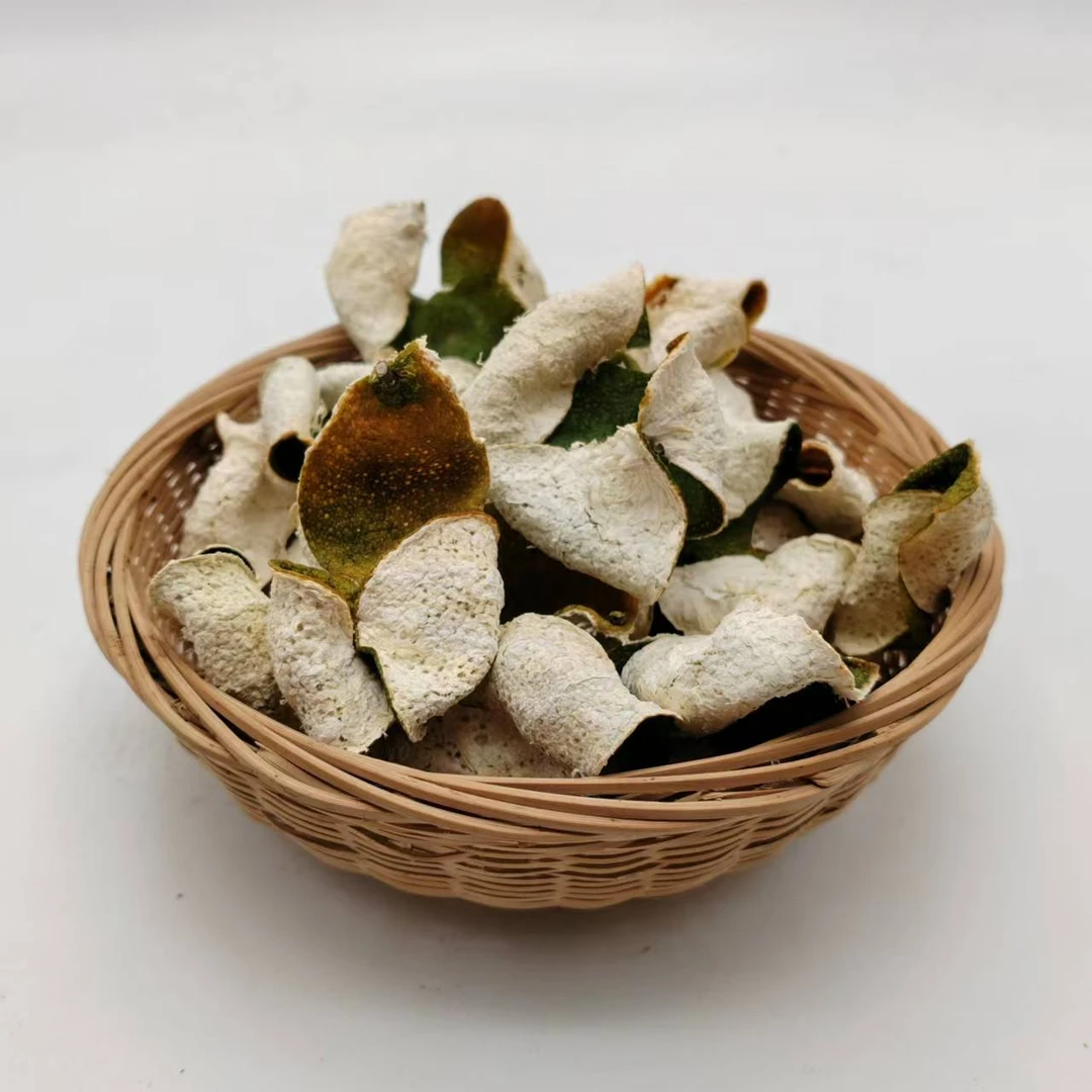 陈皮2024年新会东甲牛比围原枝柑二红皮11月采摘传统两刀开皮