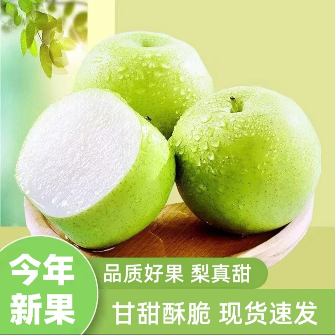【新果】正宗砀山青皮梨脆甜多汁应季当季新鲜水果皮薄整箱TG