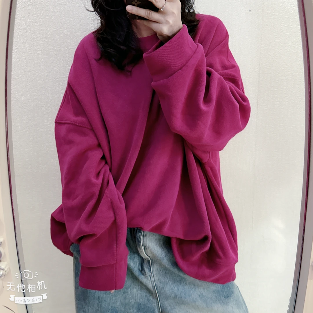 秋冬新款 宽松大版加绒加厚卫衣