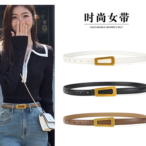 潮流腰带     百搭复古韩版休闲二层牛皮潮流腰带