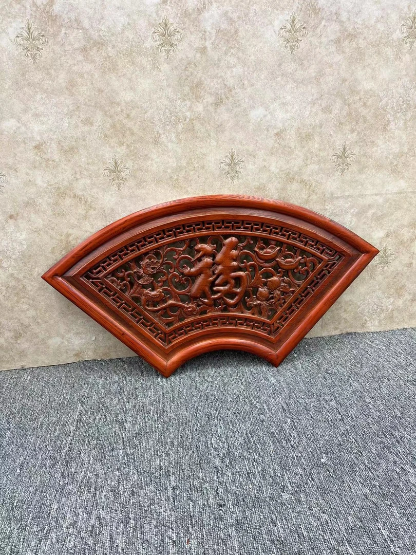 福绿寿喜福 扇形加厚80X40公分挂玄关展厅书房办公过道背景墙家里