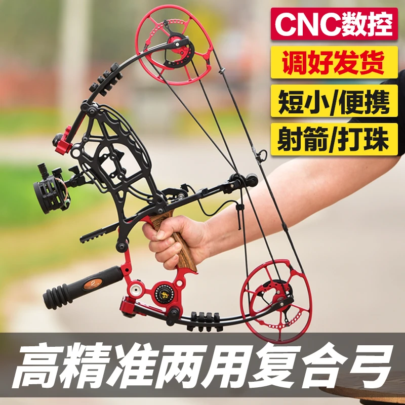 烈火箭珠两用复合弓打钢珠射弓箭射箭器材复合弓箭射鱼弓箭调节