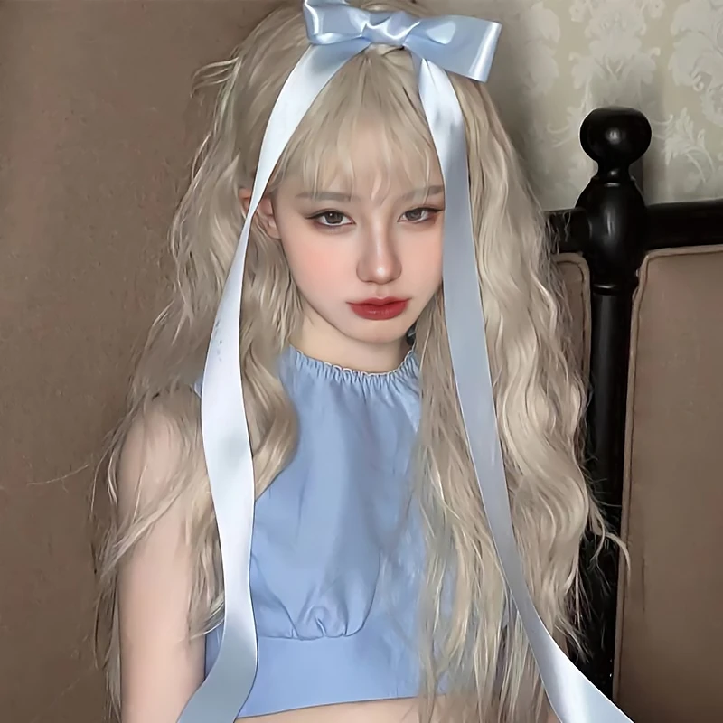 lolita女款长发金色仿真发蓬松羊毛卷假发卷发自然假发女款全头套