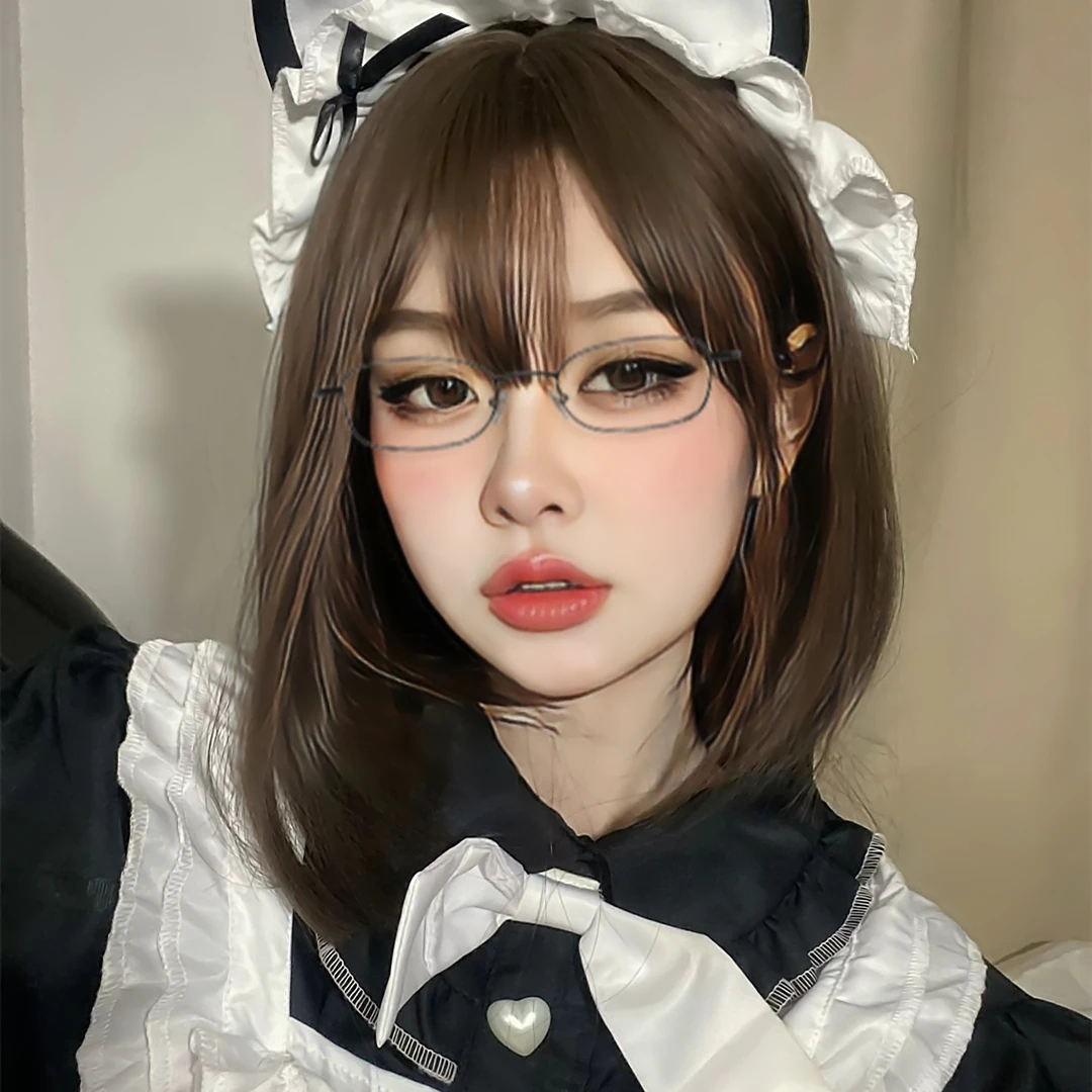 假发女发直发学生波波头短款全头套可爱日常整顶头套短发空气刘海