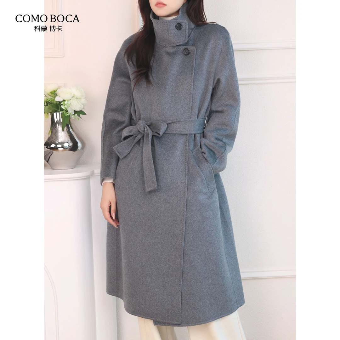 COMOBOCA/科蒙·博卡25新品高级感时尚立领双面羊绒大衣KDSJN30980