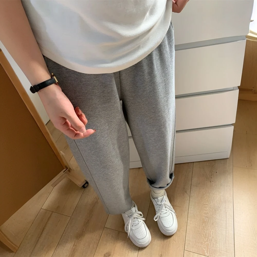 秋季华棉萝卜裤秋冬加绒显瘦百搭哈伦裤女百搭原宿风韩版高腰卫裤