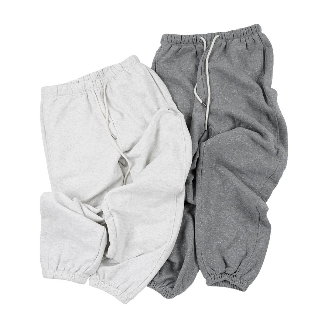 【闪光小马卫裤】休闲宽松潮流加绒灰色纯色抽绳秋季时尚KZRJ39045