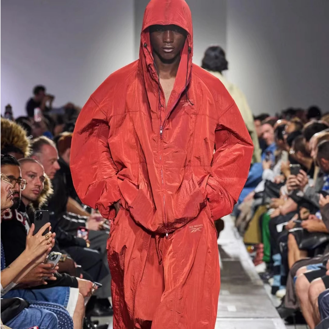 BR潮牌WANG红色轻奢情侣T恤330077