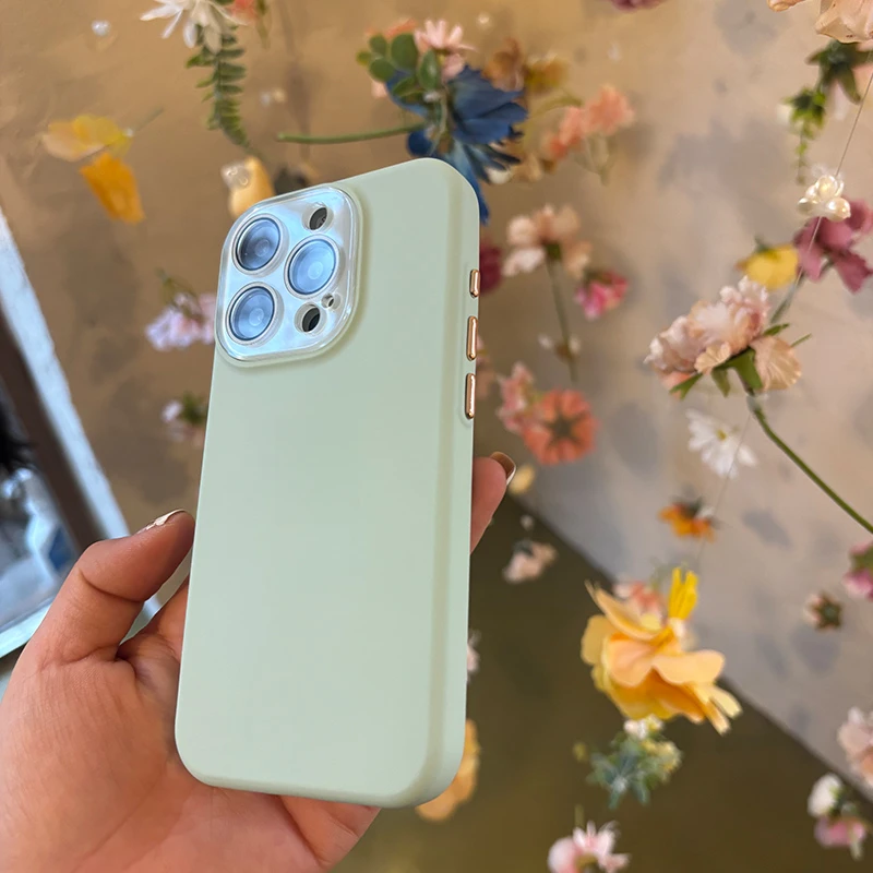 CiCii3果冻绿液态硅胶ins苹果14pro手机壳15适用iPhone13保护壳