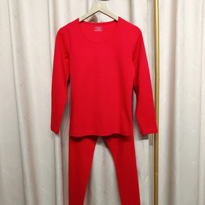 情侣款男女秋冬圆领磨毛棉质保暖套装柔软亲肤舒适秋衣秋裤内衣