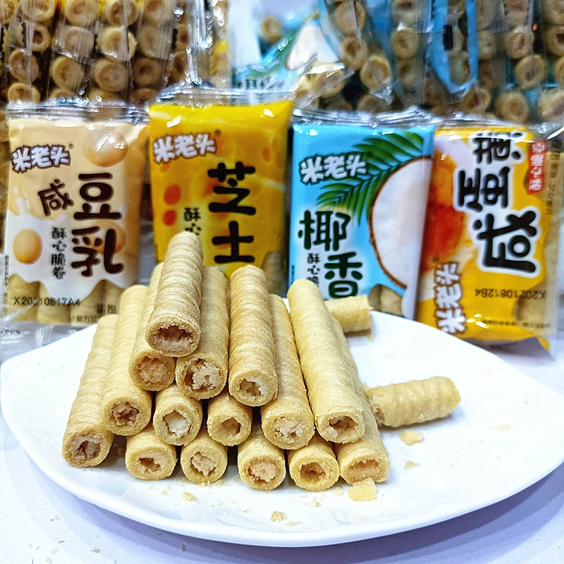 头酥心脆卷散装多口味夹心鸡蛋卷混装膨化食品咸蛋黄营养零食