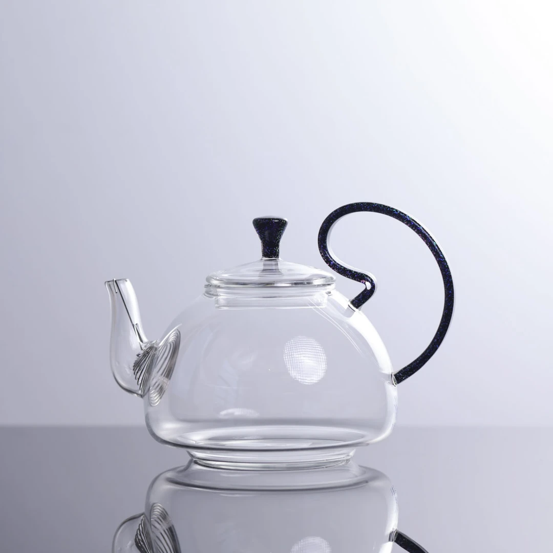 自慢堂-花茶壶紫晶(容量200cc)-茶具陶瓷中式手工