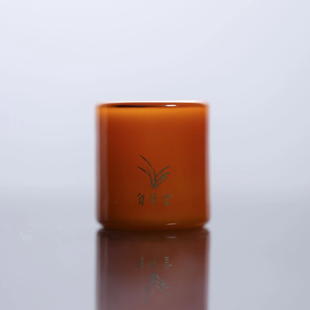 自慢堂-深秋盖置-茶道零配盖置