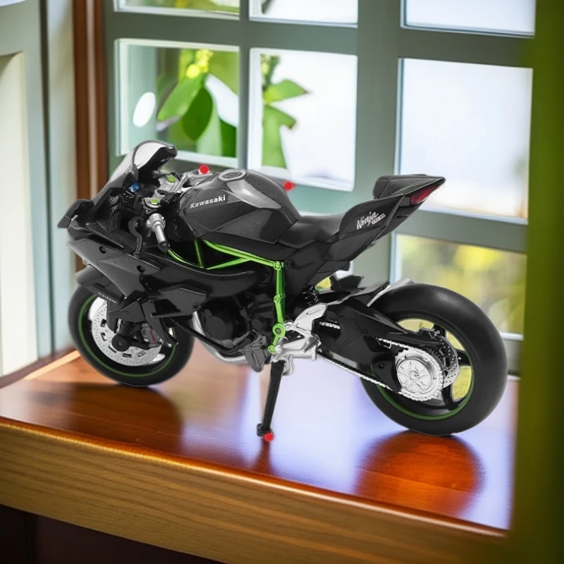 川崎2摩托车模型玩具仿真合金机车车模男孩车收藏手办摆件礼物