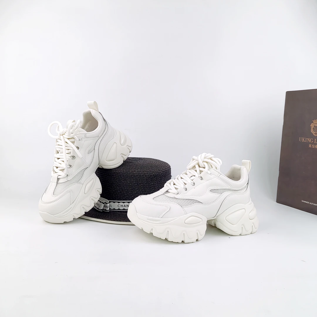 2024春季百搭增高显瘦厚底运动时尚休闲女老爹鞋-8937250