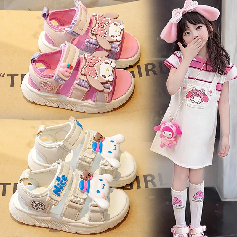 儿童凉鞋2024夏季新款运动凉鞋网红百搭学生防滑女童沙滩鞋