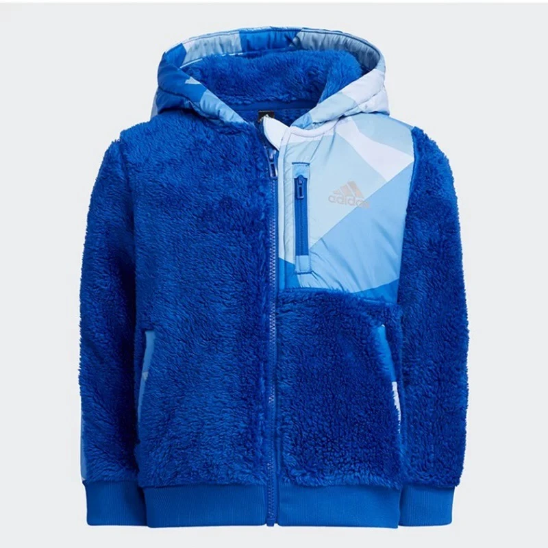 adidas抓绒拉链连帽外套(NO退NO换)GU3242