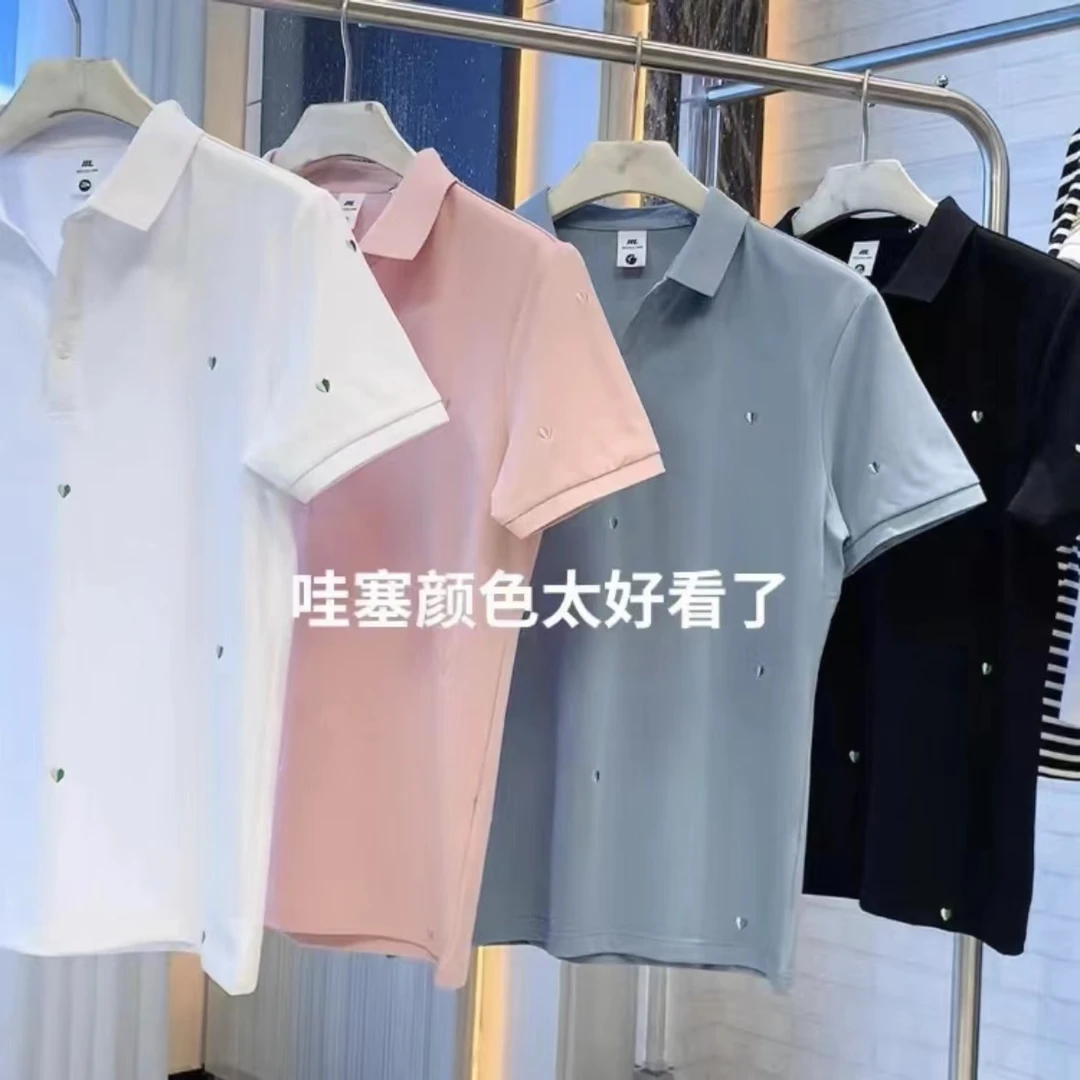 （行者男装）春夏新款爱心刺绣时尚百搭POLO衫203