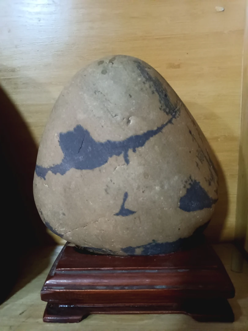 天然的长江石<孤帆远影碧空尽>