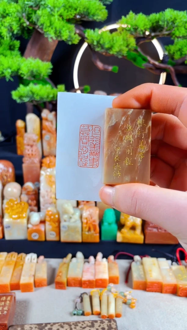 【闪购商品】浙江红石印石手工篆刻《但行善事莫问前程》