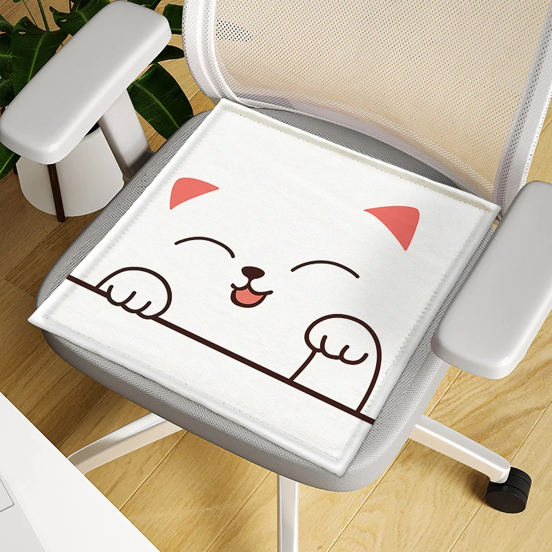 冰丝坐垫冰垫子学生座垫四季通用透气凉席垫子办公室久坐椅垫神器