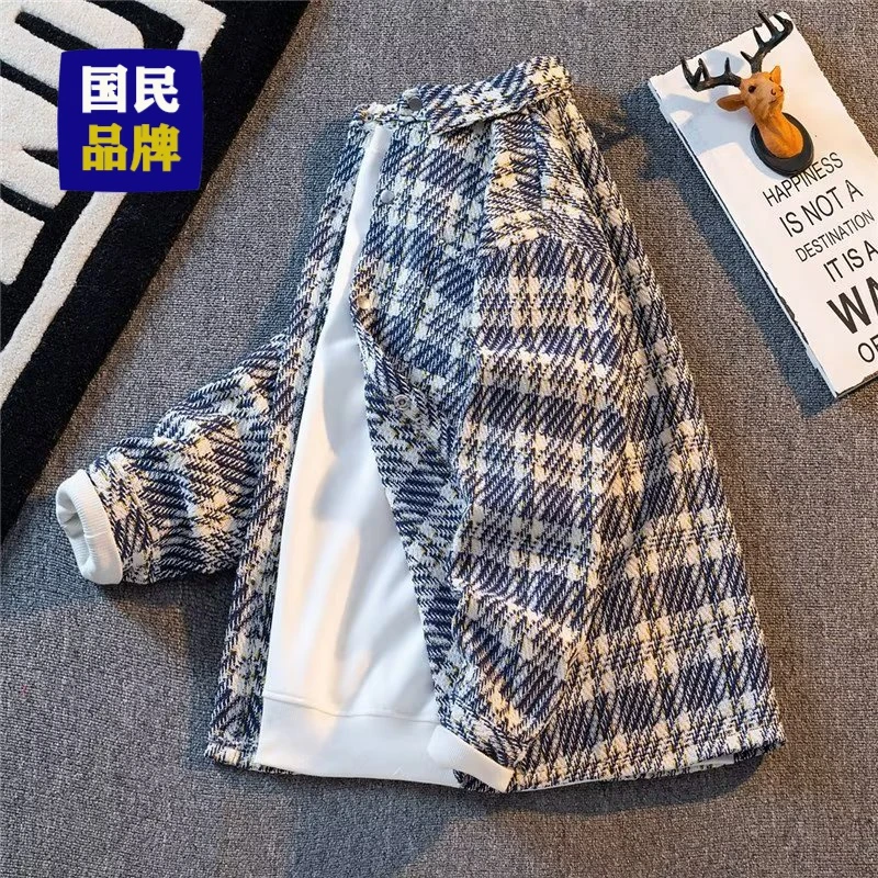 【小扬哥推荐】高级感痞帅长袖衬衫外套男士秋款潮流百搭宽松大码