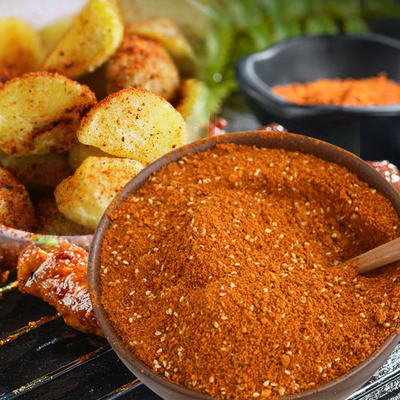 烧烤麻辣辣椒面蒜香味麻辣辣椒面贵州特产五香香辣辣椒面小袋传统