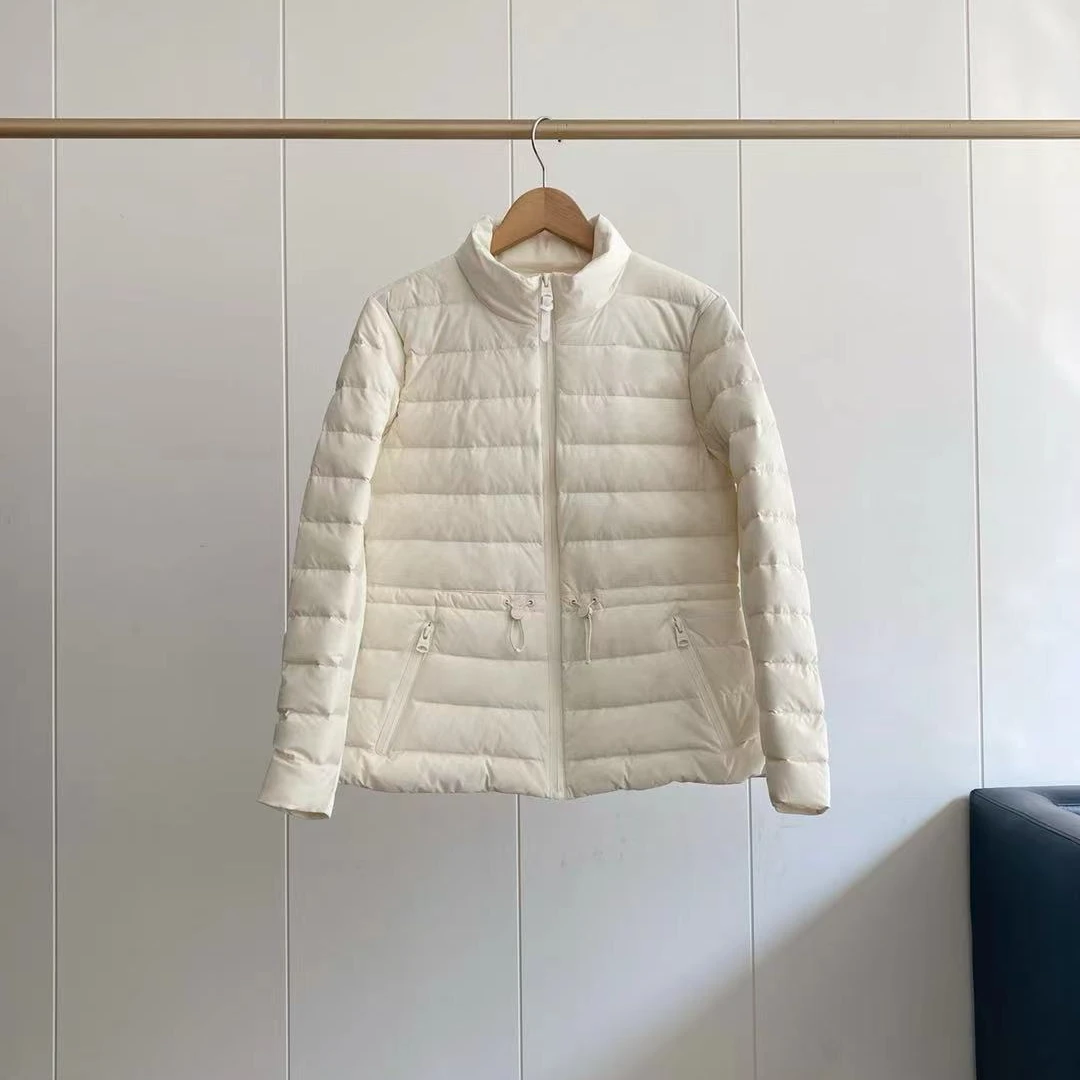 2024M+拼接两色黑白保暖短款非棉女外套938