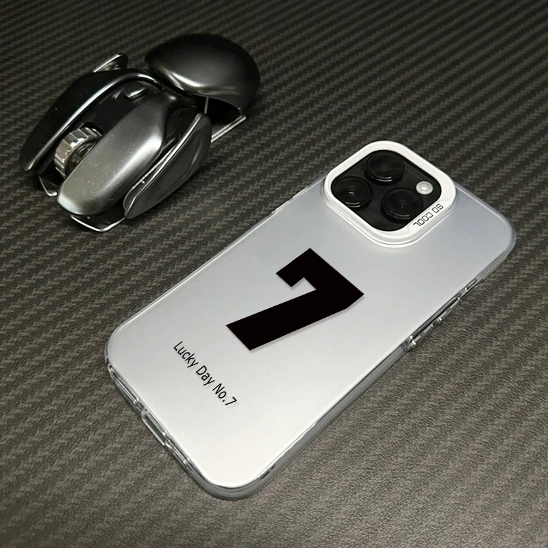 幸运七创意苹果15promax手机壳iphone14pro简约13元气壳12/11新款