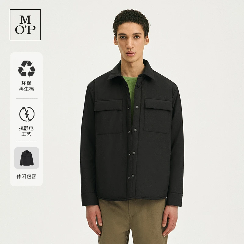 Marc O'Polo/MOP【商场同款】春季防水抗静电衬衫式棉服休闲男外套