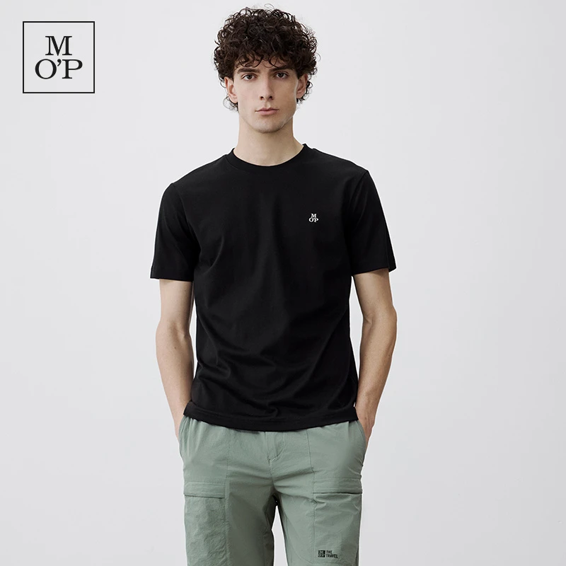 MarcO'Polo/MOP【100%棉】时尚男士圆领透气吸汗短袖高品质穿搭