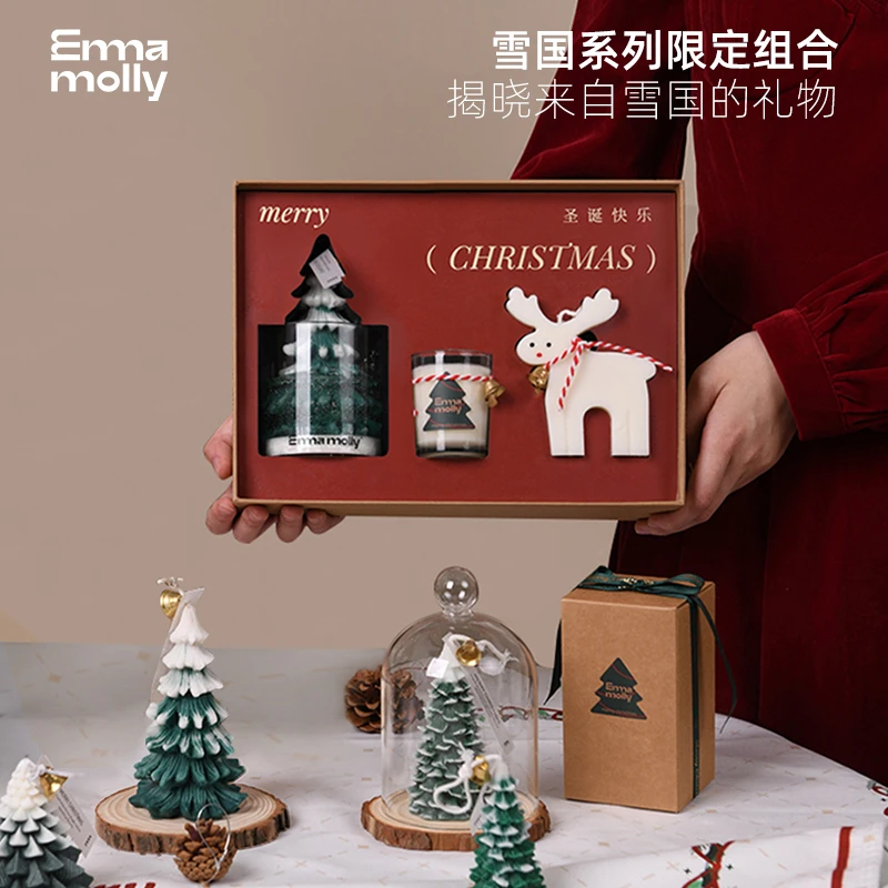 EMMA MOLLY/艾玛莫莉圣诞礼盒香薰麋鹿礼盒生日礼物送人伴手礼