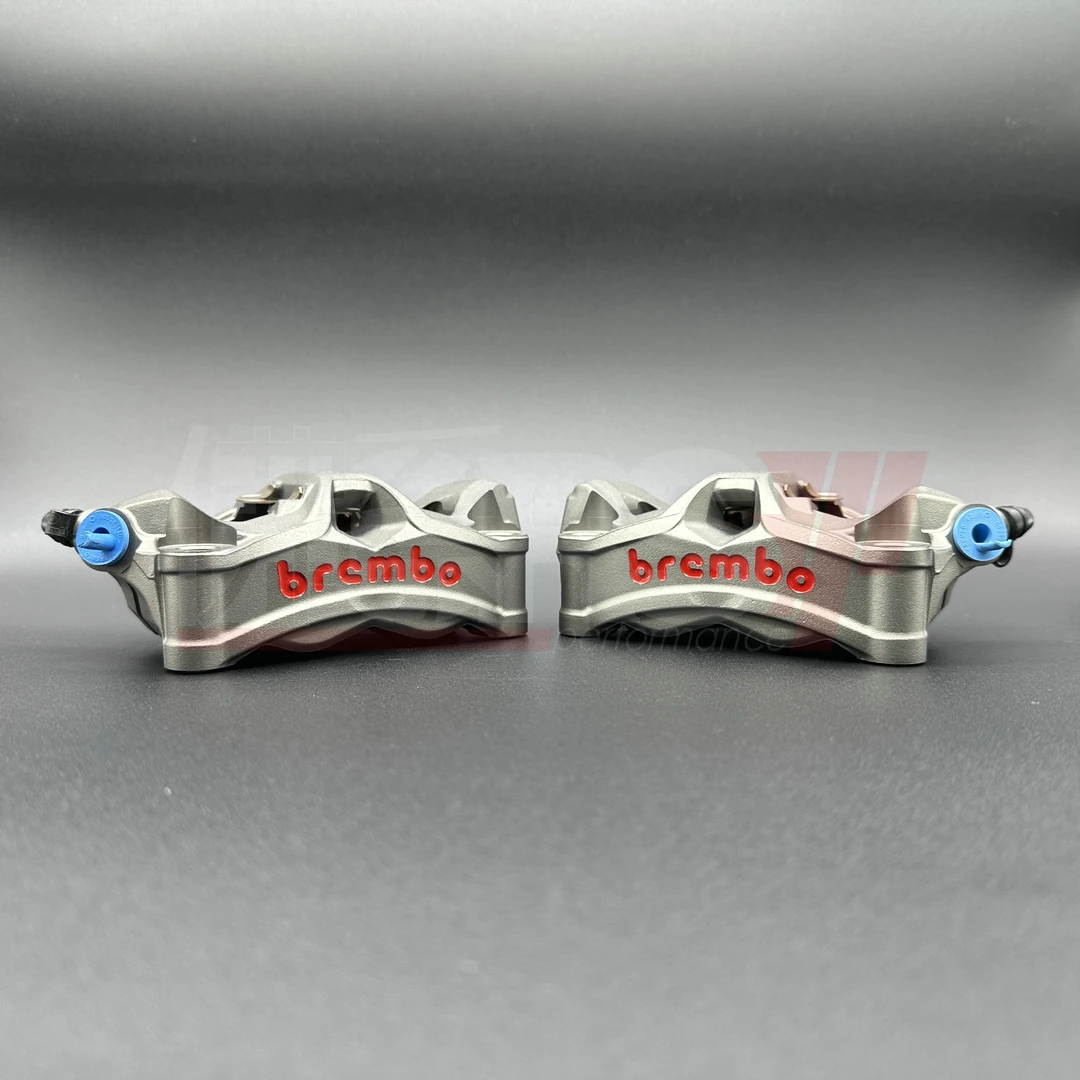 布雷博刹车卡钳灰红M50S 大辐射刹车卡钳一对