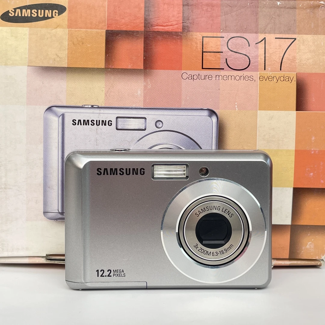 95新 Samsung/三星 es17银色原盒1220万像素3倍变焦复古ccd