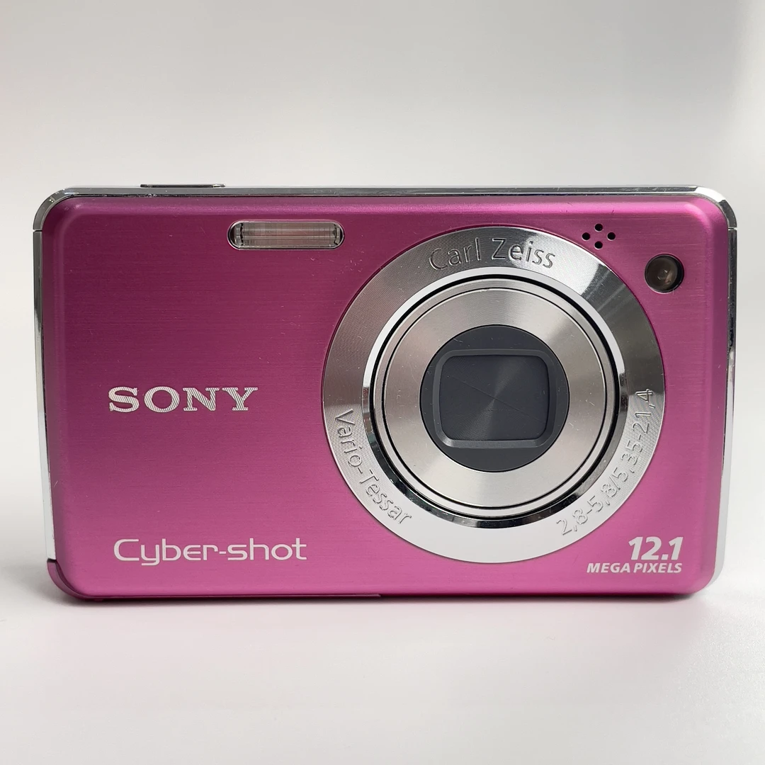 95新 Sony/索尼 w220粉色1210万像素4倍变焦复古ccd数码相机