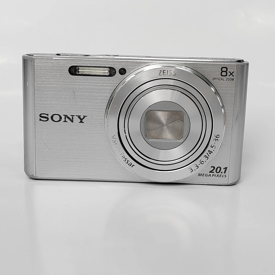 95新 Sony/索尼 w830轻奢银2010万像素8倍变焦ccd数码相机
