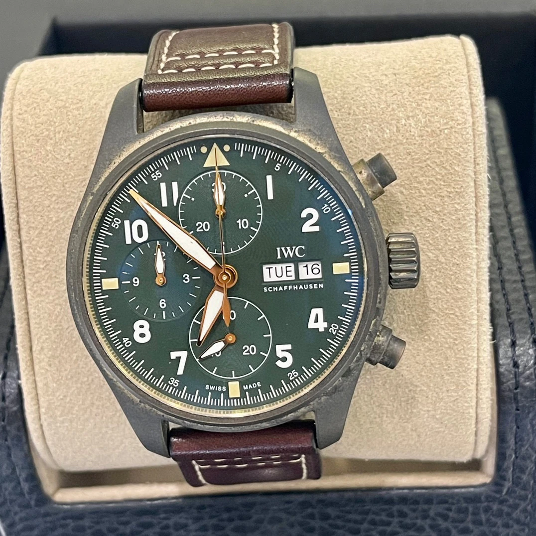 99新 IWC/万国 深圳名典!IW387902青铜飞行员41mm全套21年