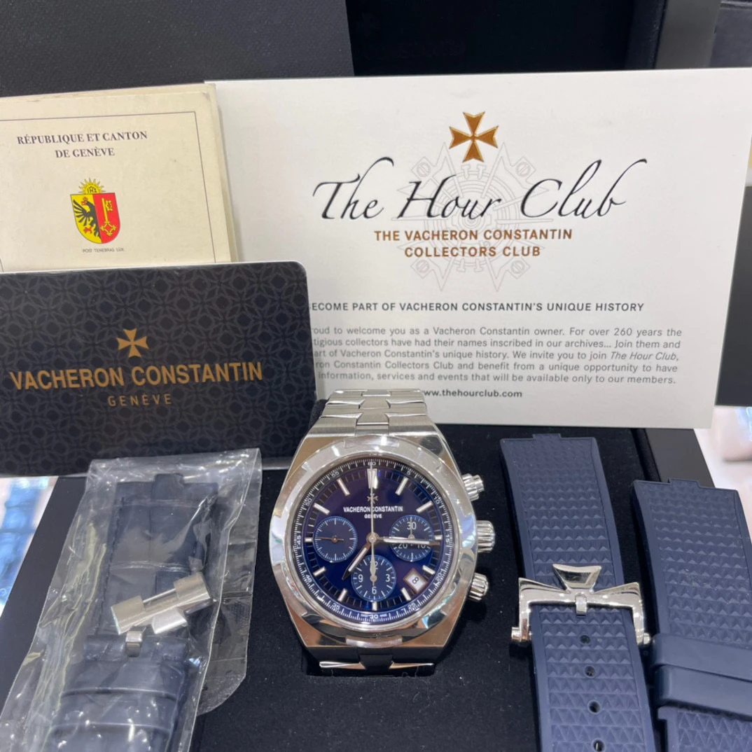99新 Vacheron Constantin/江诗丹顿 深圳名典/5500V19年全套蓝盘