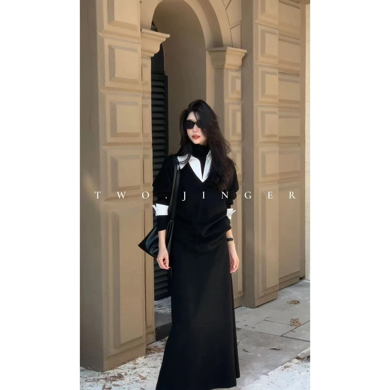 二静子 极简约静奢（斩女套装）没人拒绝得了秋冬知性美套装HG7997