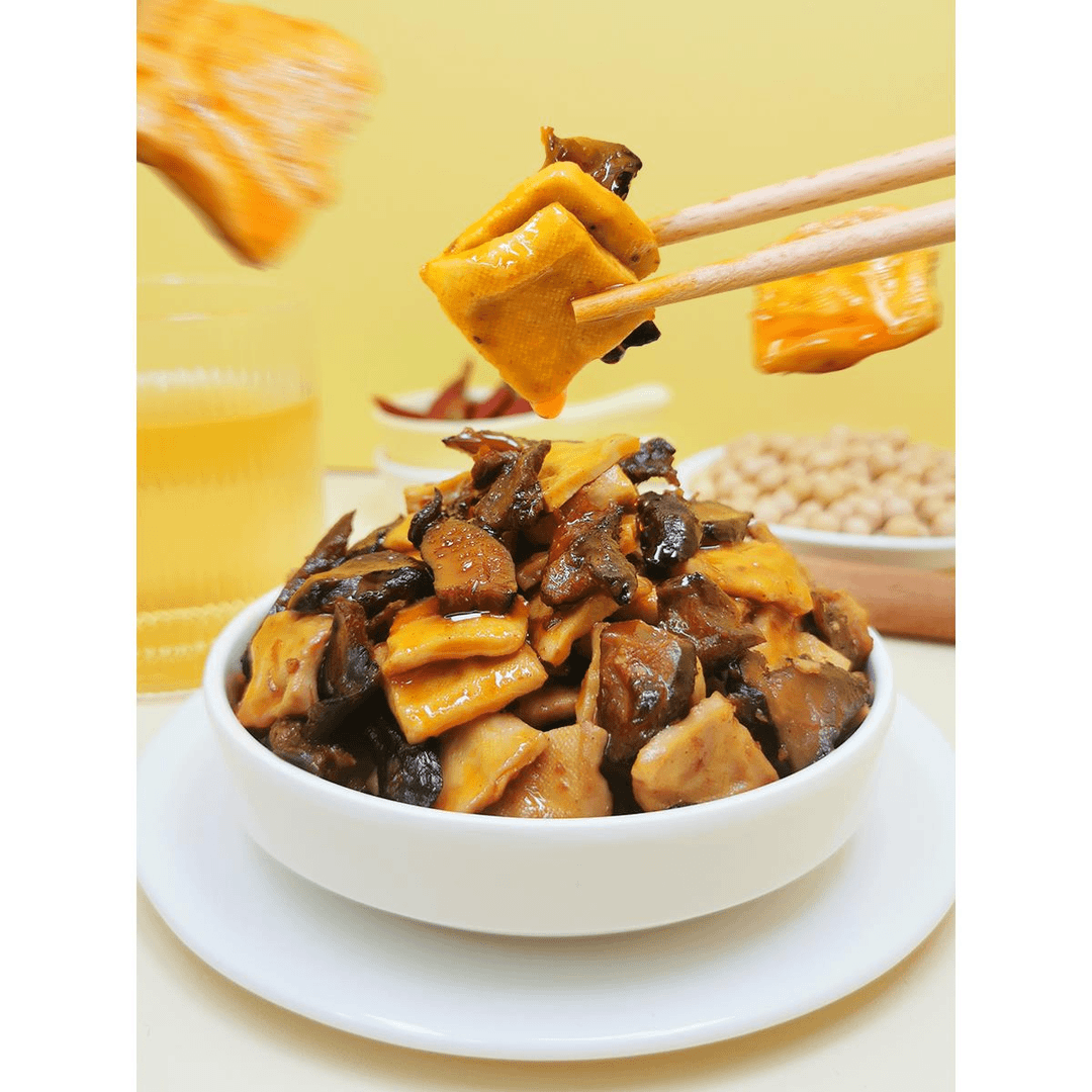 重庆涨停板香菇豆干口味散香豆腐干小邮宿舍零食笋1g