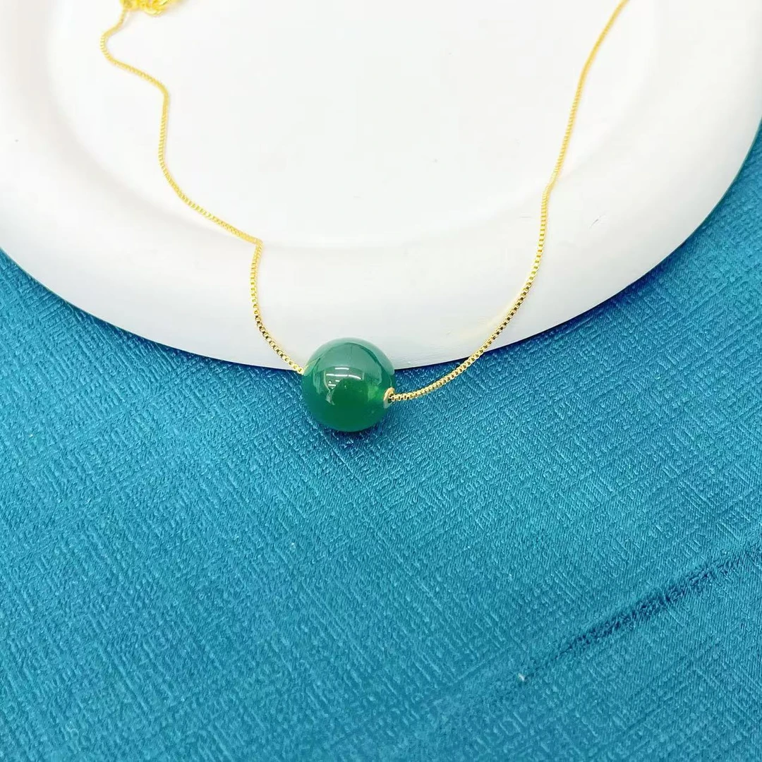 【杰哥专属】18K金镶嵌天然极光绿路路通吊坠（赠链 标配证书）S225