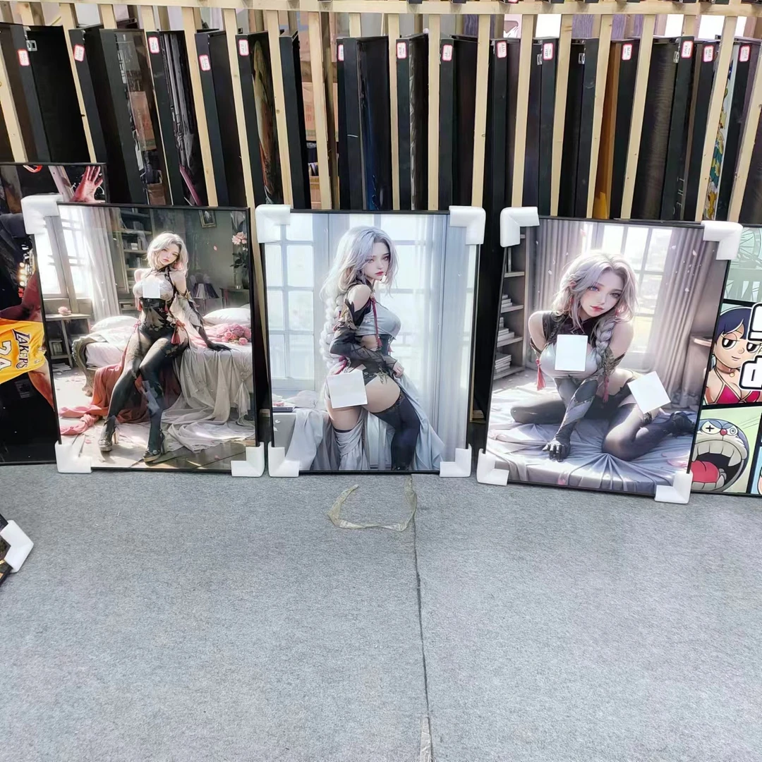 【美女1】拍一发3 三联挂画背景电竞房卧室装饰挂画40*60