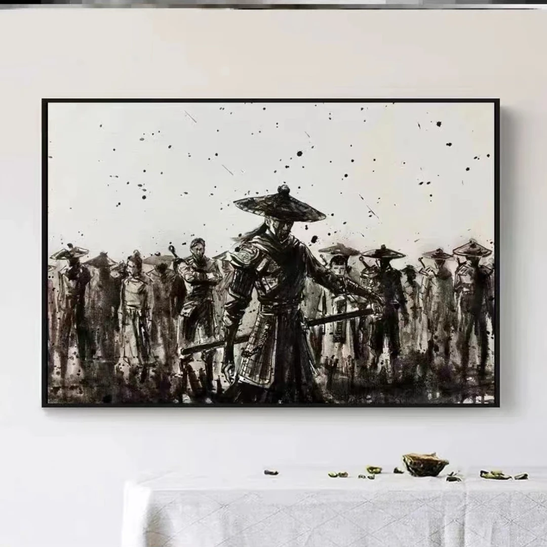 【不良人】SM装裱画江湖之不良人不良帅水墨风装饰画卧室电竞40*60