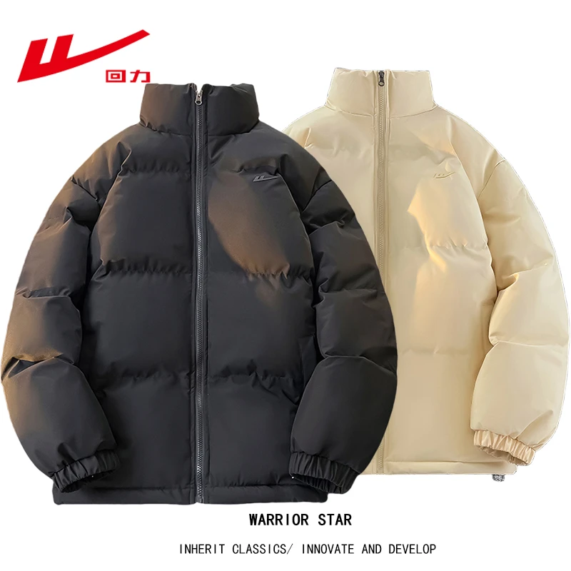 Warrior/回力棉衣情侣韩版秋冬宽松休闲加厚保暖潮流冬季大码男士